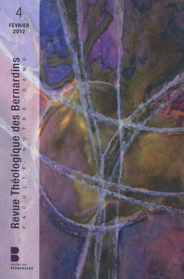 Revue théologique des Bernardins, n° 4