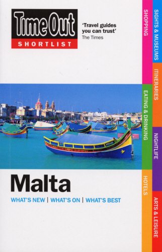 Couverture de Time Out Shortlist Malta 1st edition