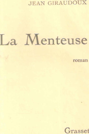 Couverture de La menteuse par Jean Giraudoux