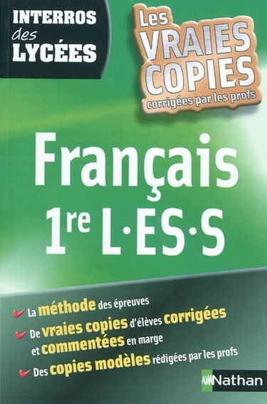 Français 1re L, ES, S
