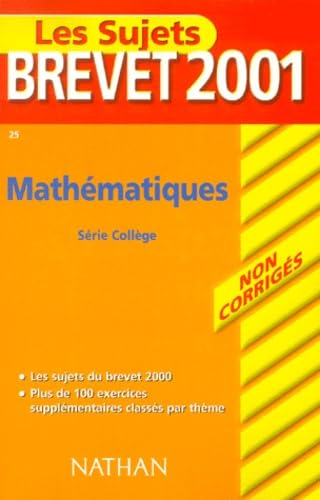 Mathématiques, série collège