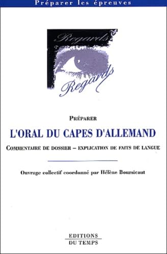 L'oral du Capes d'allemand