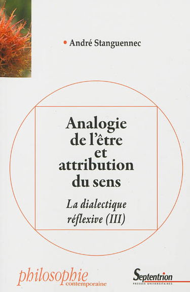 La dialectique réflexive. Vol. 3. Analogie de l'être et attribution du sens