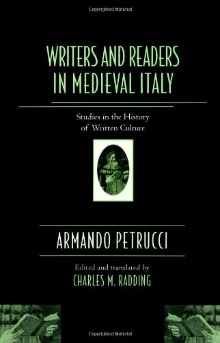 Couverture de Writers and Readers in Medieval Italy: Studies in the History of Written Culture