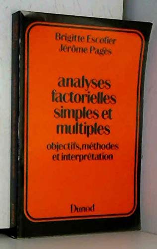 Analyses factorielles simples et multiples