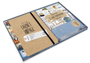 Carnet de voyage, le kit : tous mes voyages, toutes mes vacances dans mon carnet