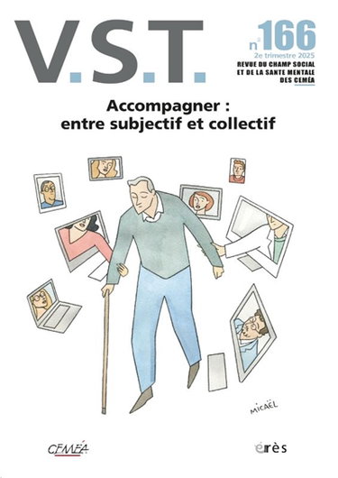 Couverture de Vie sociale, n° 166. Accompagner : entre subjectif et collectif par Collectif