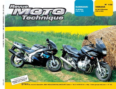 Couverture de Revue moto technique, n° 102.3. Kawasaki ZX 6R/Yamaha XJ 900S par ETAI
