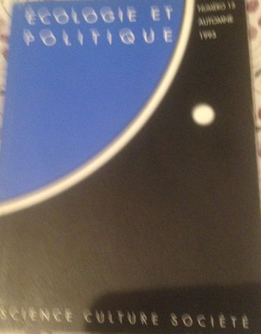 Revue écologie politique, numéro 15
