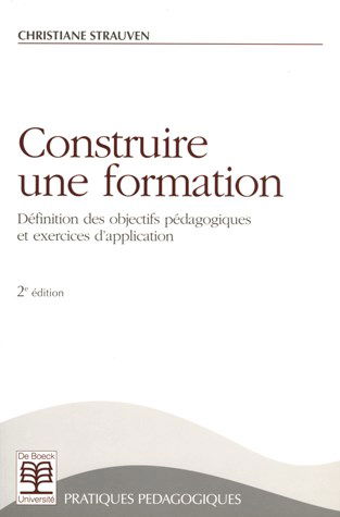 Construire une formation : définition des objectifs pédagogiques et exercices d'application