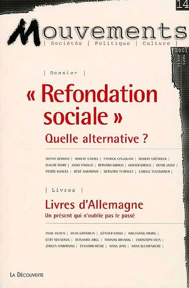 Mouvements, n° 14. La refondation sociale