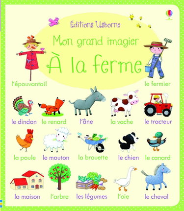 Couverture de A la ferme : mon grand imagier par Felicity Brooks
