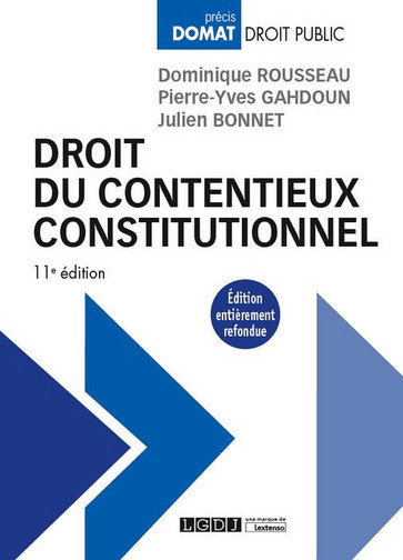 Couverture de Droit du contentieux constitutionnel