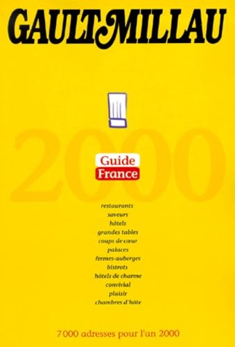 Guide Gaultmillau France Et Europe 2000 Pack 2 Volumes