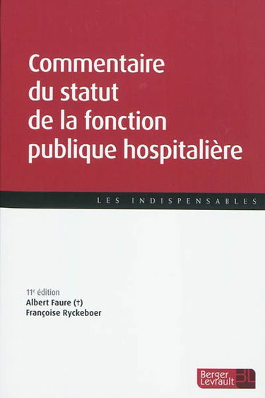 Commentaire du statut de la fonction publique hospitalière