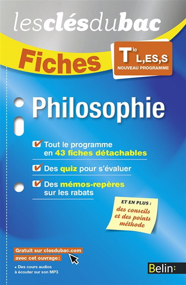 Philosophie terminale L, ES, S