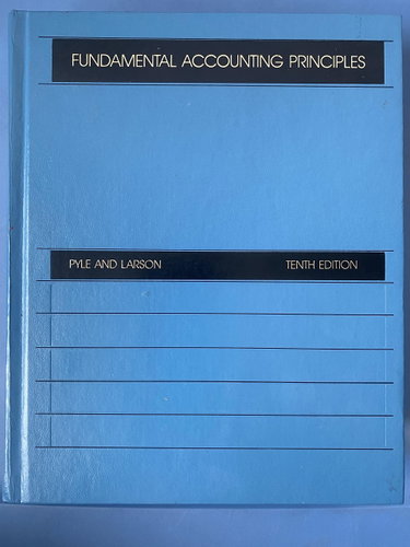 Couverture de Fundamental Accounting Principles : Tenth Edition 1984