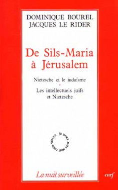 De Sils-Maria à Jérusalem : Nietzsche et le judaïsme, les intellectuels juifs et Nietzsche