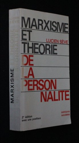 Couverture de Marxisme et théorie de la personnalité