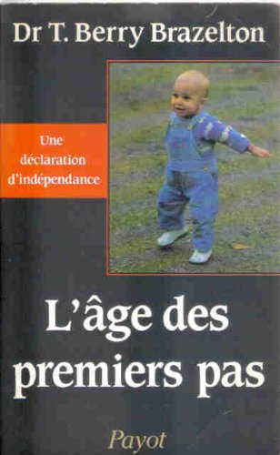 Couverture de AGE DES PREMIERS PAS