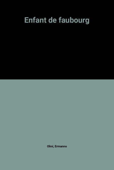 Enfant de faubourg