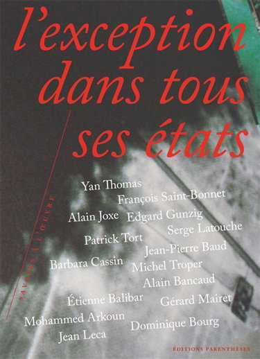 L'exception dans tous ses états