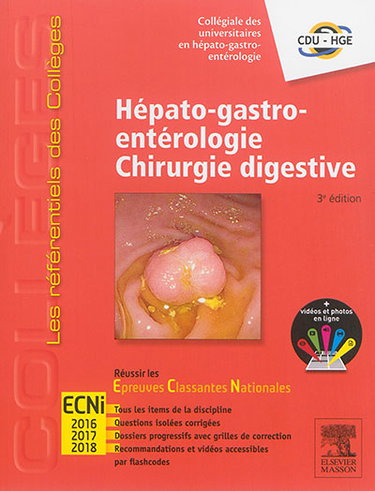 Couverture de Hépato-gastro-entérologie, chirurgie digestive : ECNI 2016, 2017, 2018