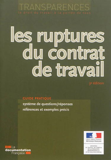 Les ruptures du contrat de travail : guide pratique