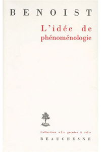 L'idée de phénoménologie
