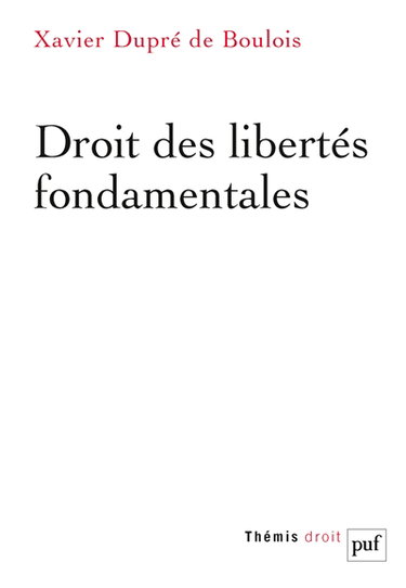 Couverture de Droit des libertés fondamentales