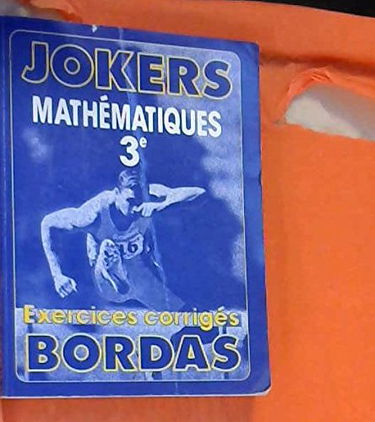 JOKE.301 MATHS 3E NP (Ancienne Edition)