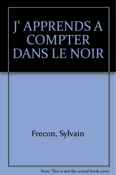 J'apprends à compter dans le noir