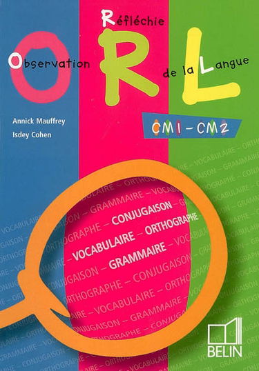 Observation réfléchie de la langue : CM1-CM2