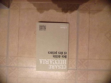 Couverture de DES DELITS ET DES PEINES (MONDE)
