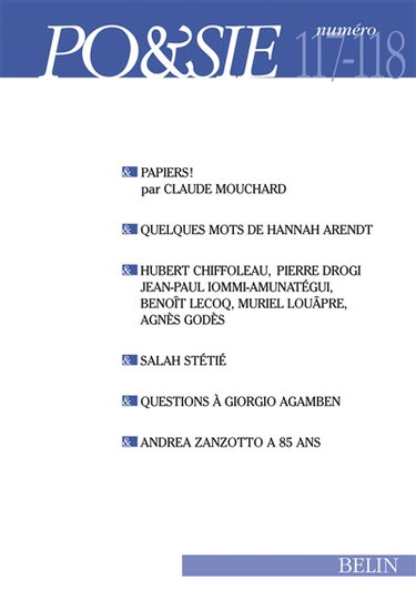Poésie, n° 117-118