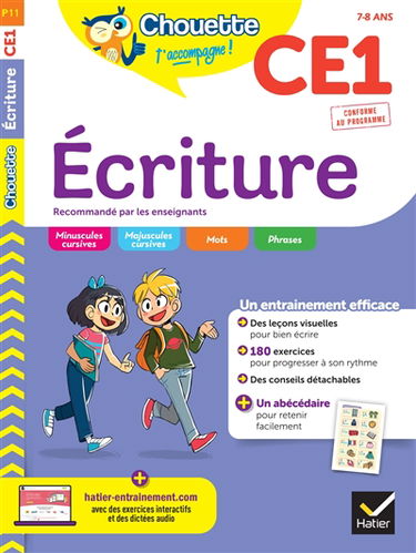 Ecriture CE1, 7-8 ans : conforme au programme
