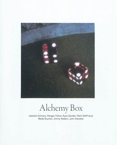 Alchemy box : Isabelle Cornaro, Morgan Fisher, Ryan Gander, Mark Geffriaud, Wade Guyton, Jimmy Robert, John Stezaker, à partir d'un choix d'oeuvres de la collection du Fonds régional d'art contemporain Ile-de-France : exposition, Nogent-sur-Marne, Maison 