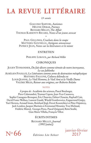 Revue littéraire (La), n° 66