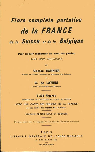 Flore complète portative de la France de la Suisse et de la Belgique