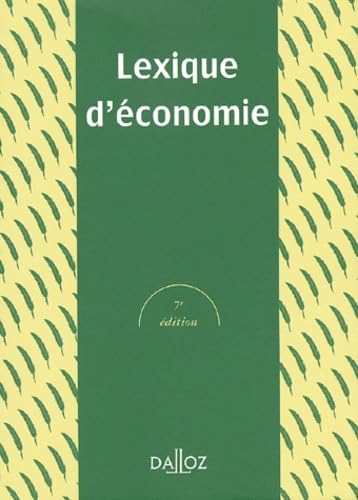 Lexique d'économie, 7e édition