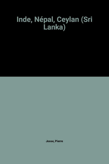 Couverture de Inde, Népal, Ceylan (Sri Lanka): Edition 1994