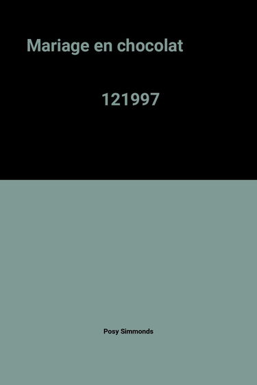 Mariage en chocolat