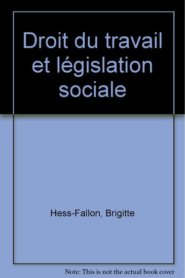 Droit du travail et législation sociale