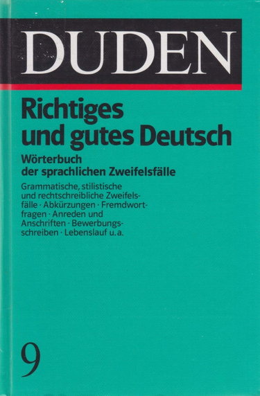 Couverture de Duden Richtiges Und Gutes Deutsch