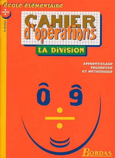 Cahier d'opérations : la division