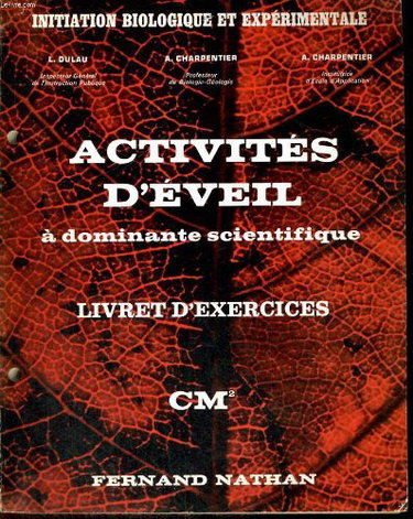 Couverture de Activites d'eveil a dominante scientifique - livret d'exercices - cm2 par Collectif