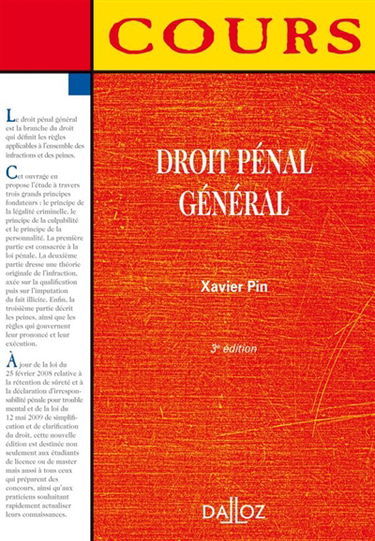 Droit pénal général