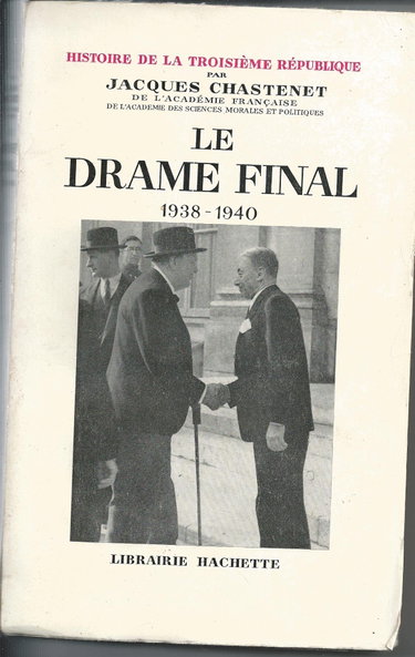 Couverture de Le Drame Final 1938-1940
