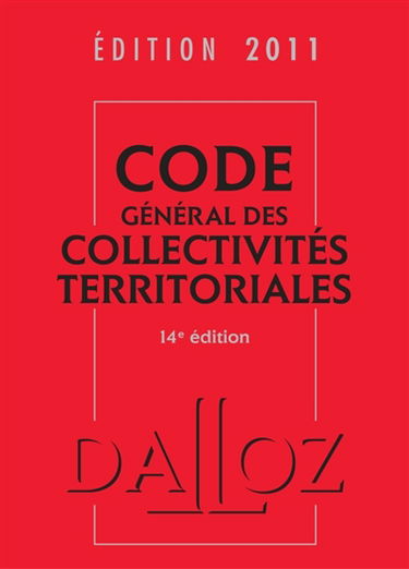 Code général des collectivités territoriales