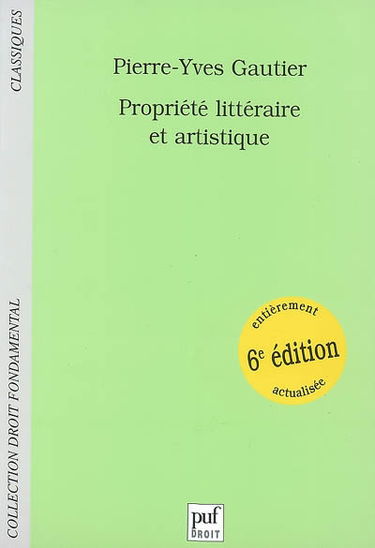 Propriété littéraire et artistique